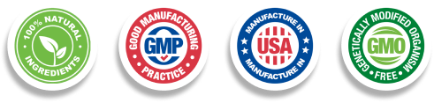 Certifications: 100% Natural, GMP, Made in USA, GMO Free
